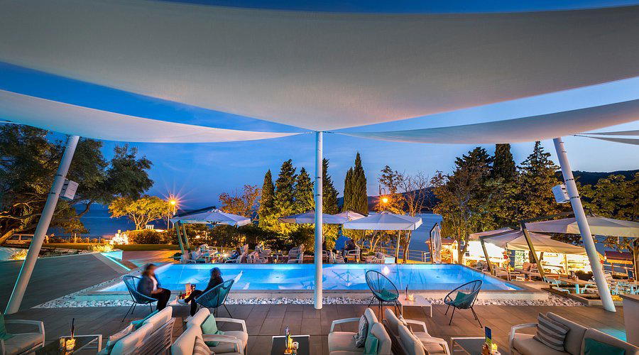 The Beat Beach Club bar in Porec