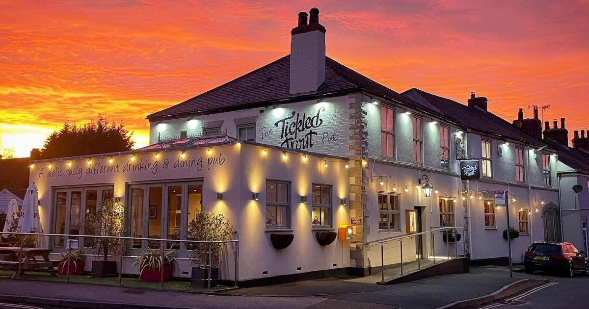 The Tickled Trout bar in Barlow