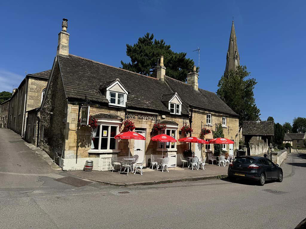 Railway Inn bar in Ketton