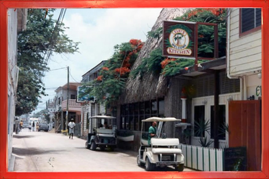 Elvi's Kitchen bar in San Pedro, Belize