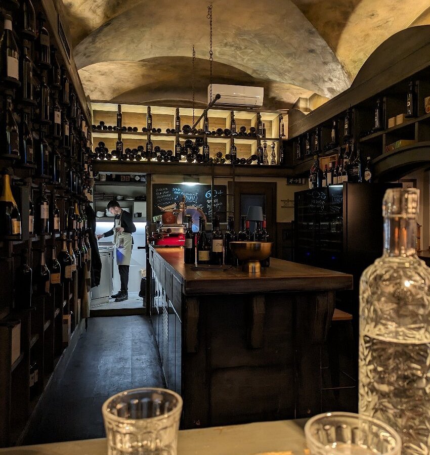 Vinoteka Movia bar in Ljubljana, Slovenia