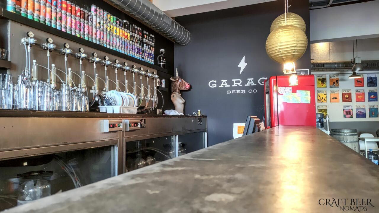 Garage bar in Barcelona, Spain