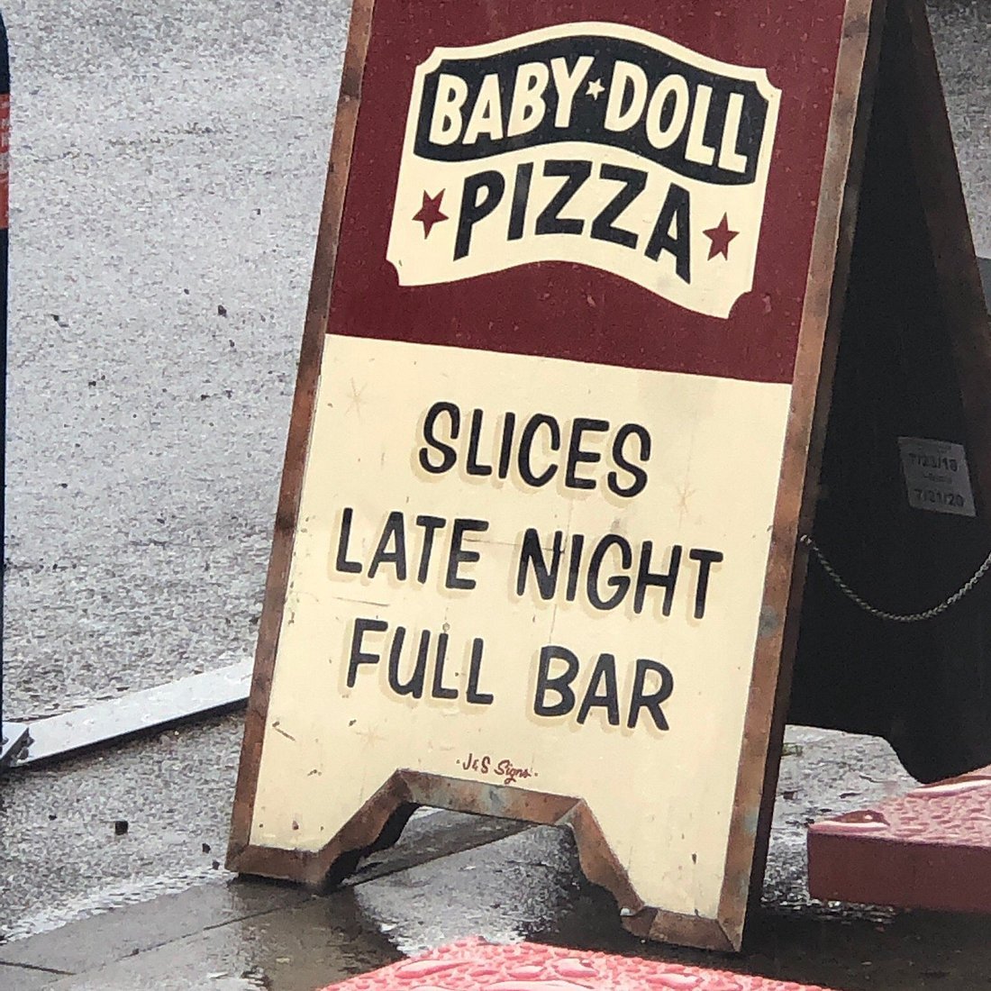 Baby Doll Pizza bar in Portland