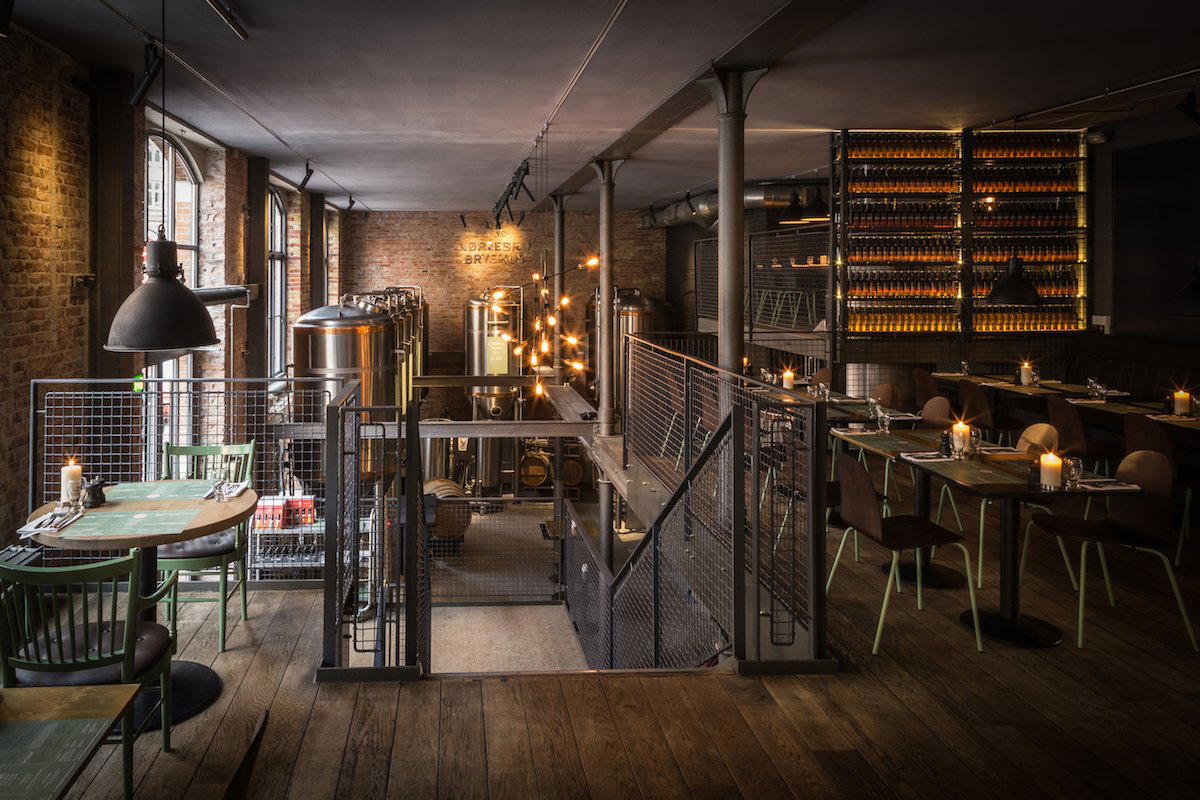 Nørrebro Bryghus bar in Copenhagen, Denmark