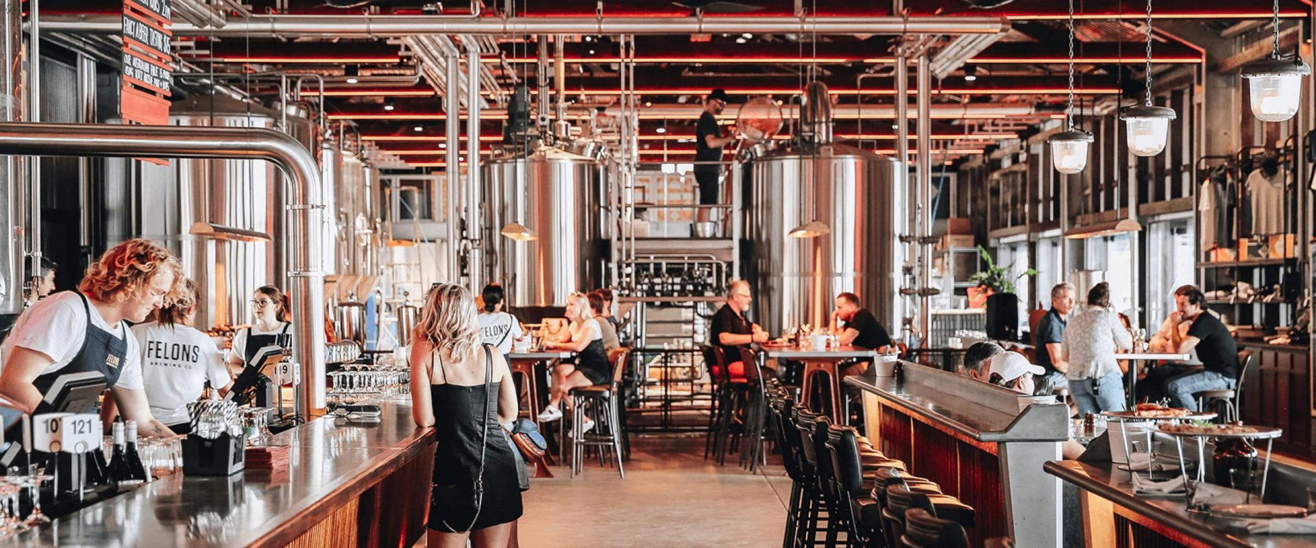 Felons Brewing Co. bar in Brisbane City