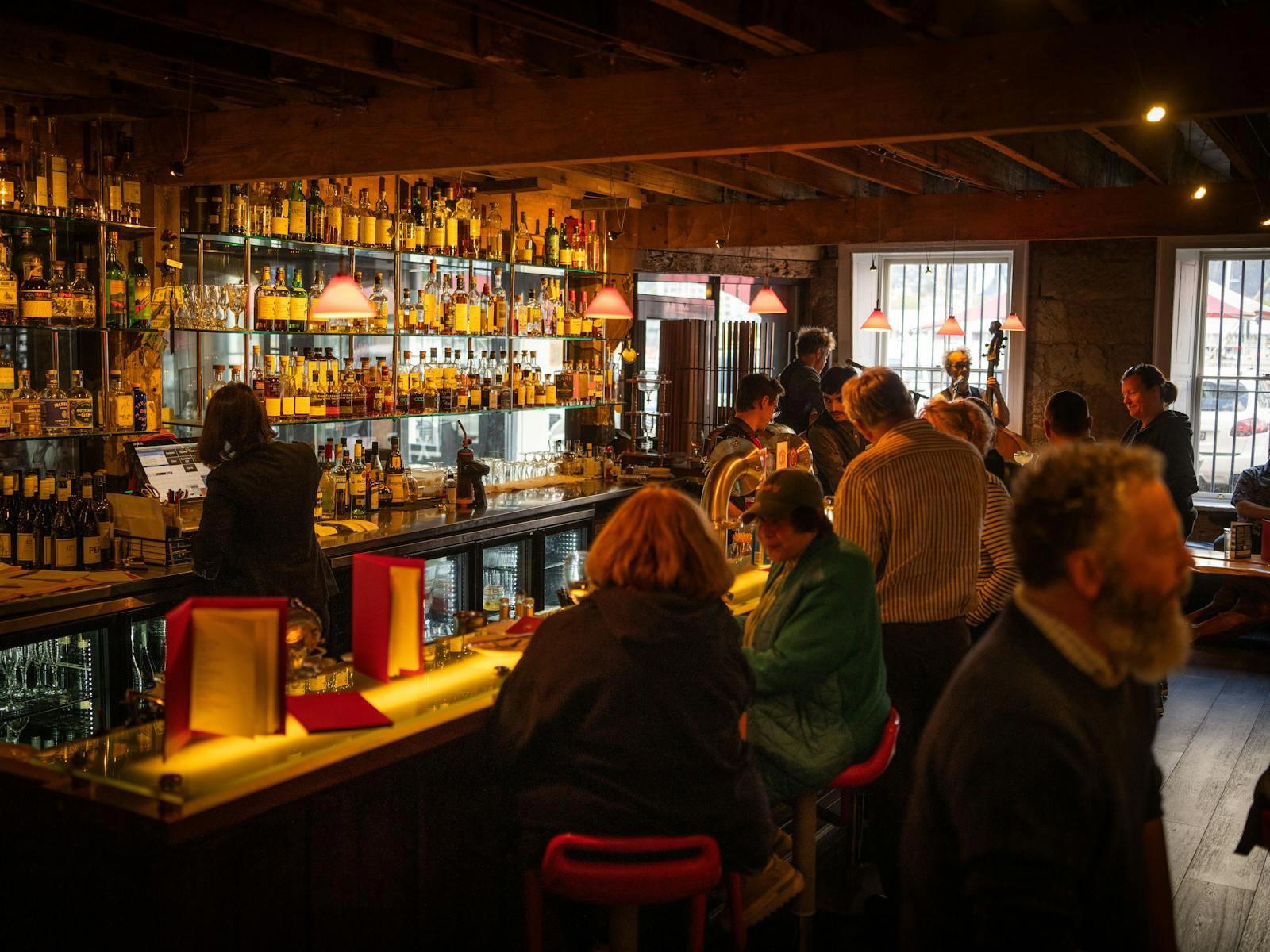 The Henry Jones Art Hotel bar in Hobart