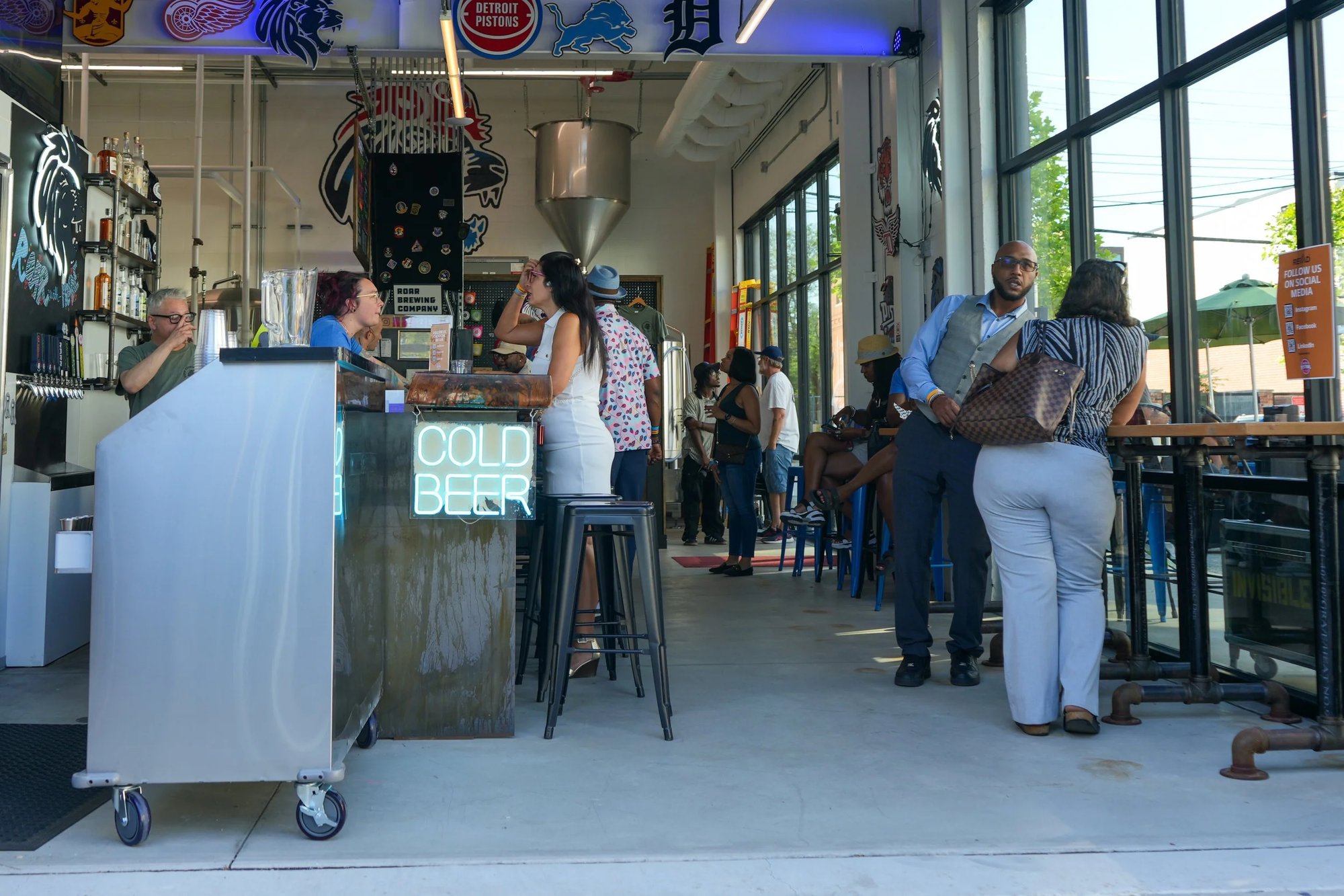 Roar Brewing Co. bar in Detroit, United States