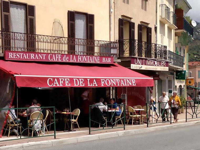 Le Café de la Fontaine, La Turbie, France