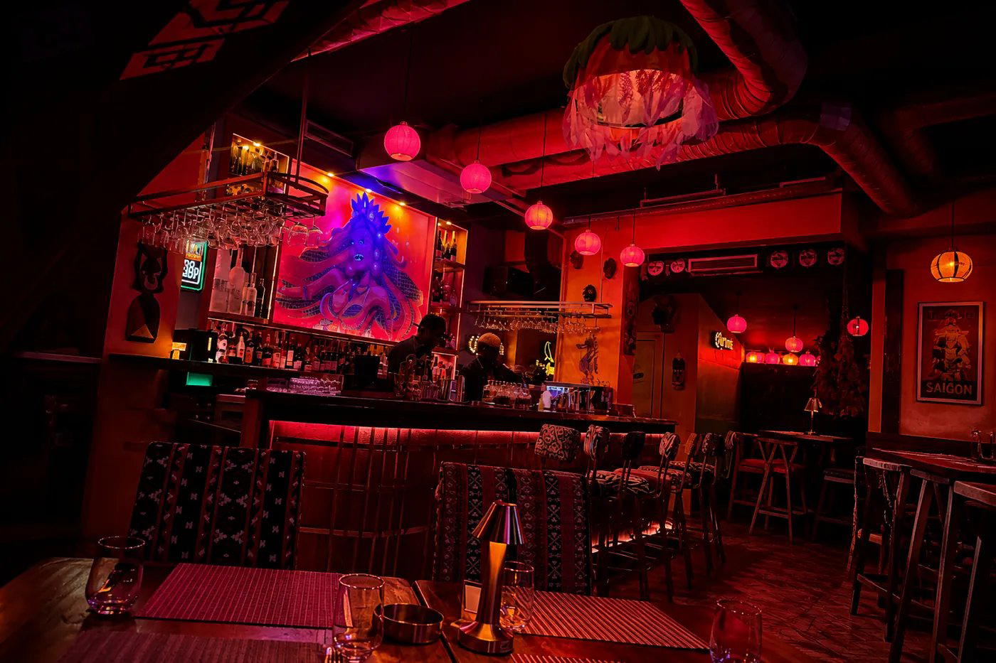 Le Favela bar in Casablanca