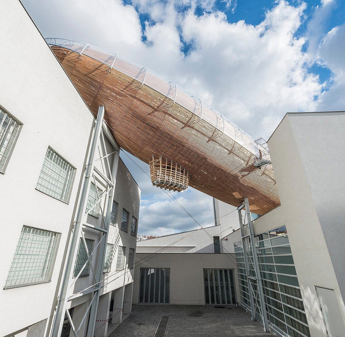 DOX Centre for Contemporary Art bar in Prague