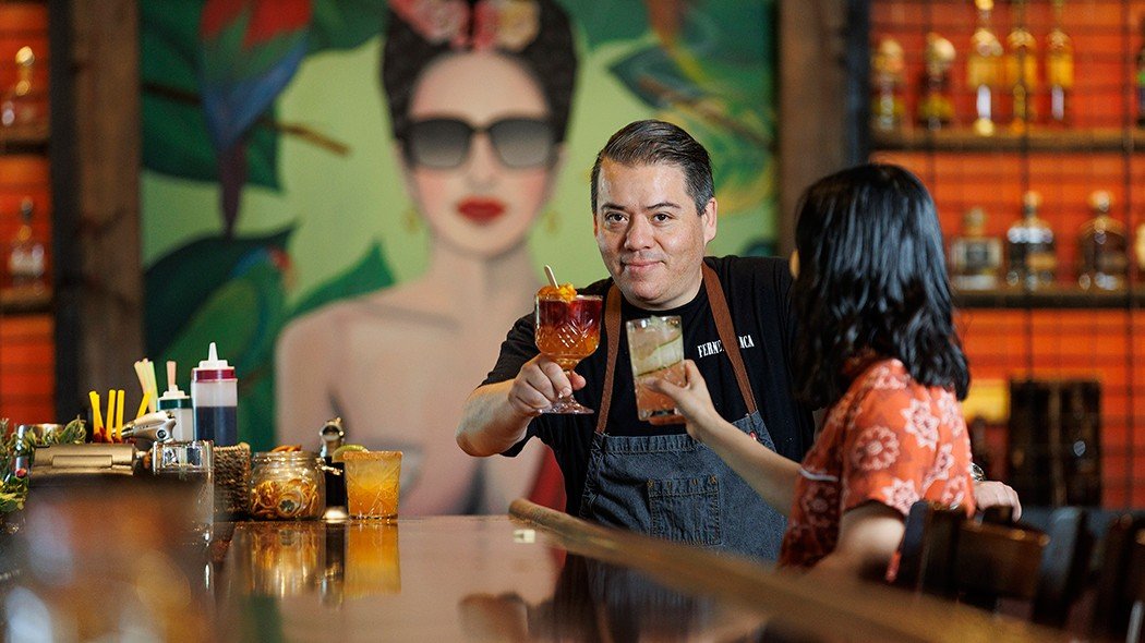 a'Verde Cocina + Tequila Library bar in Cary, United States