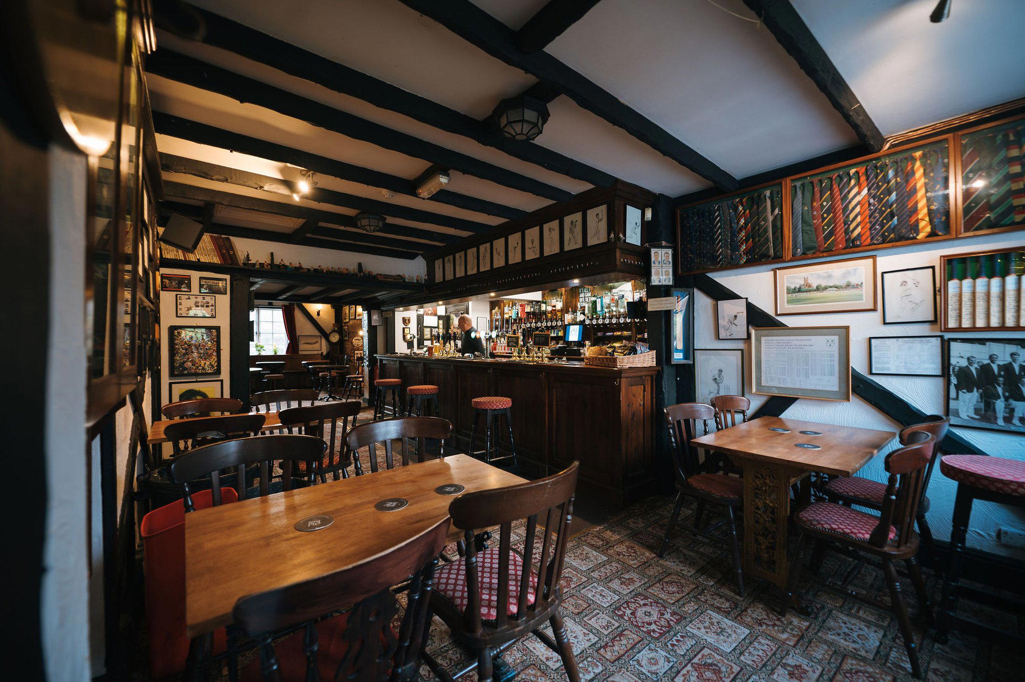 The Old Bush bar in Callow End, United Kingdom
