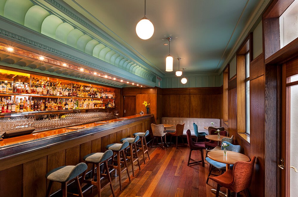 Hotel DeBrett bar in Auckland Central, New Zealand