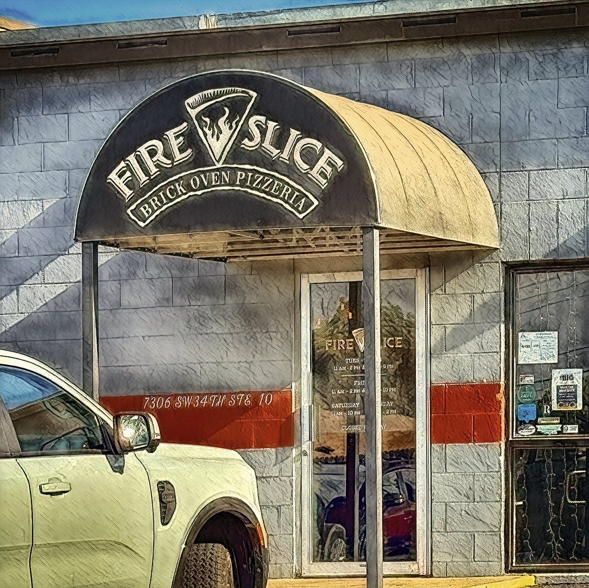 Fire Slice Pizzeria bar in Amarillo, United States