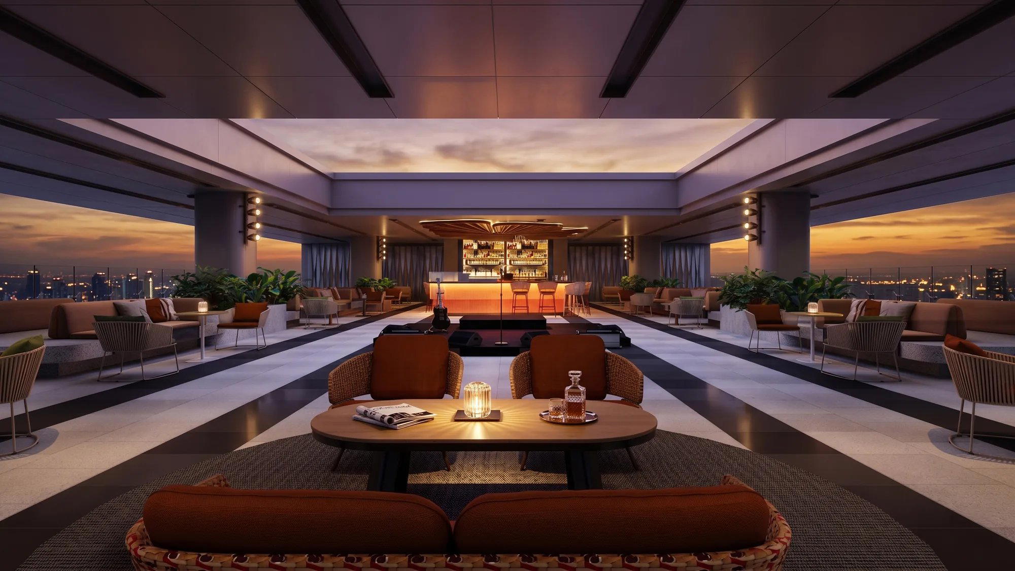 The Portrait of Voyage Sky Bar bar in Chon Buri