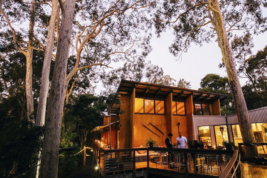 Paperbark Camp bar in Woollamia