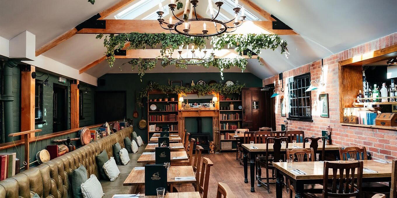The Tichborne Arms bar in Tichborne