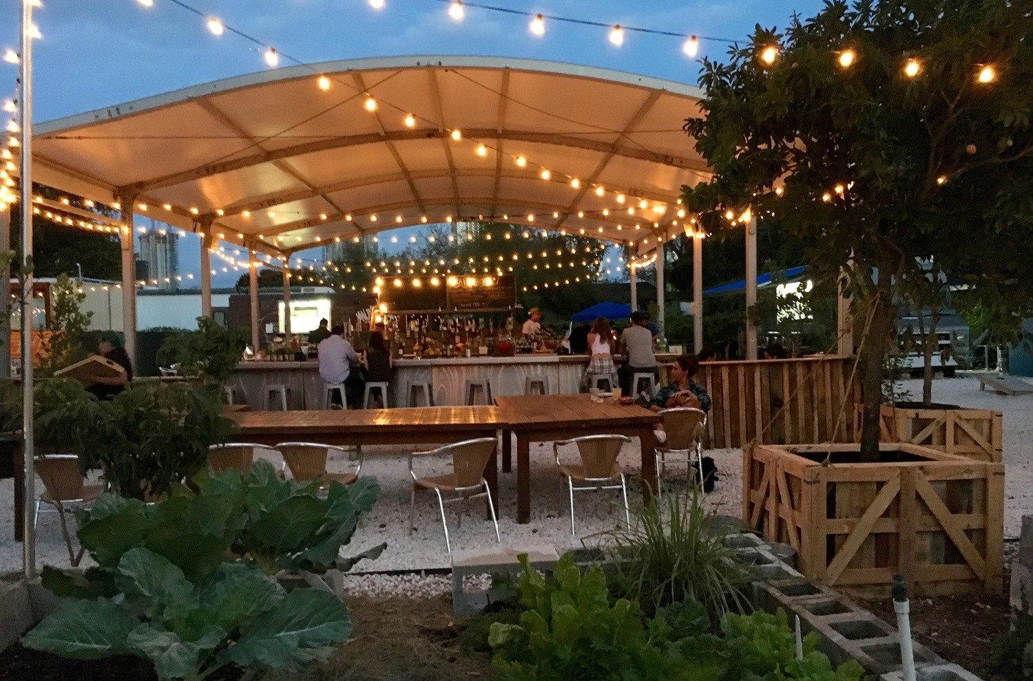 The Wynwood Yard bar in Miami, United States