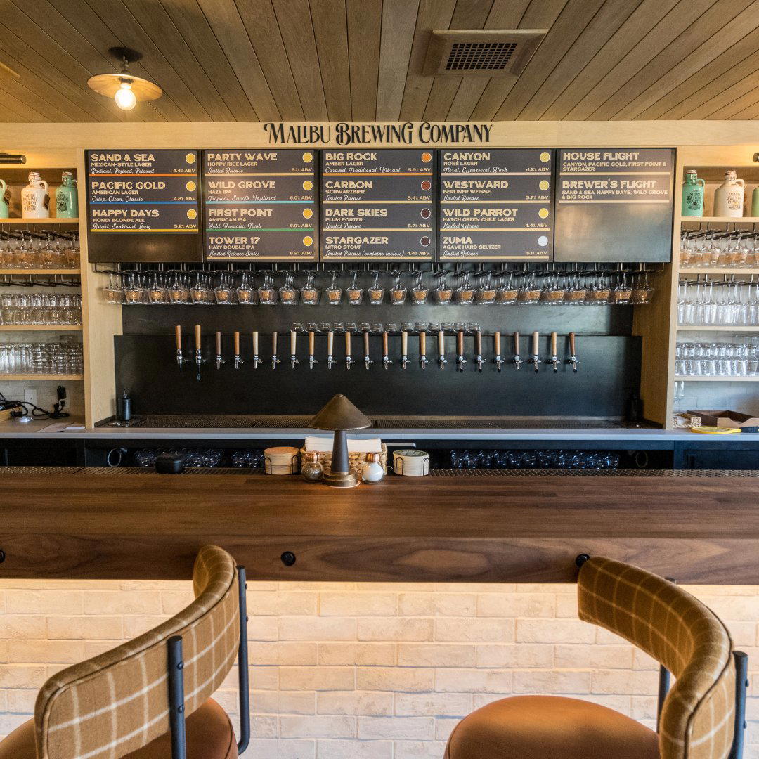 Malibu Brewing Company bar in Malibu