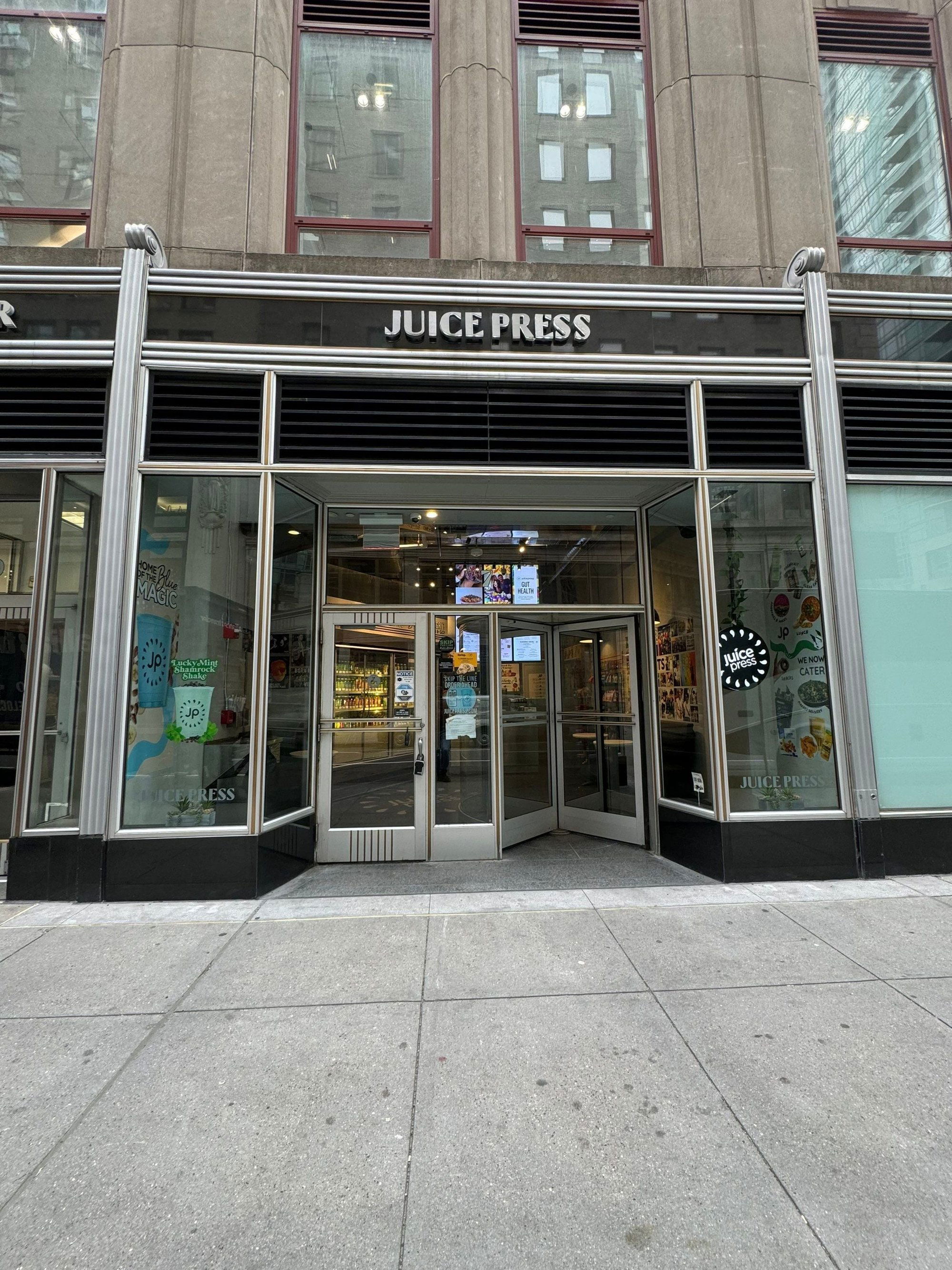 Juice Press, Bar in New York City