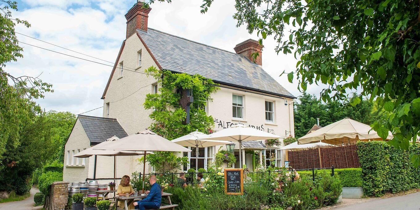The Alford Arms bar in Frithsden