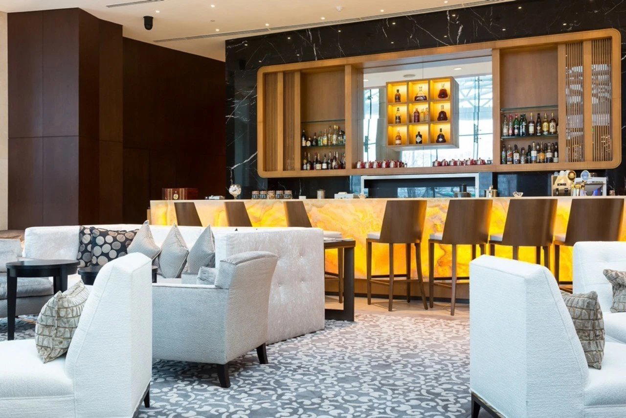 Exclusive Swiss Club bar in Moscow