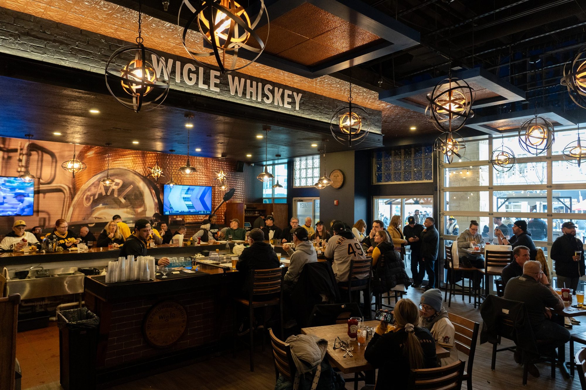 Wigle Whiskey Distillery bar in Pittsburgh, United States