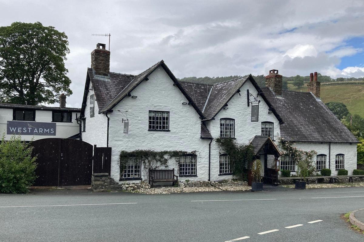 The West Arms bar in Llanarmon Dyffryn Ceiriog