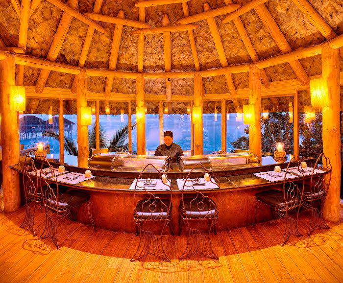 Overwater Bar bar in Lankanfushi Island