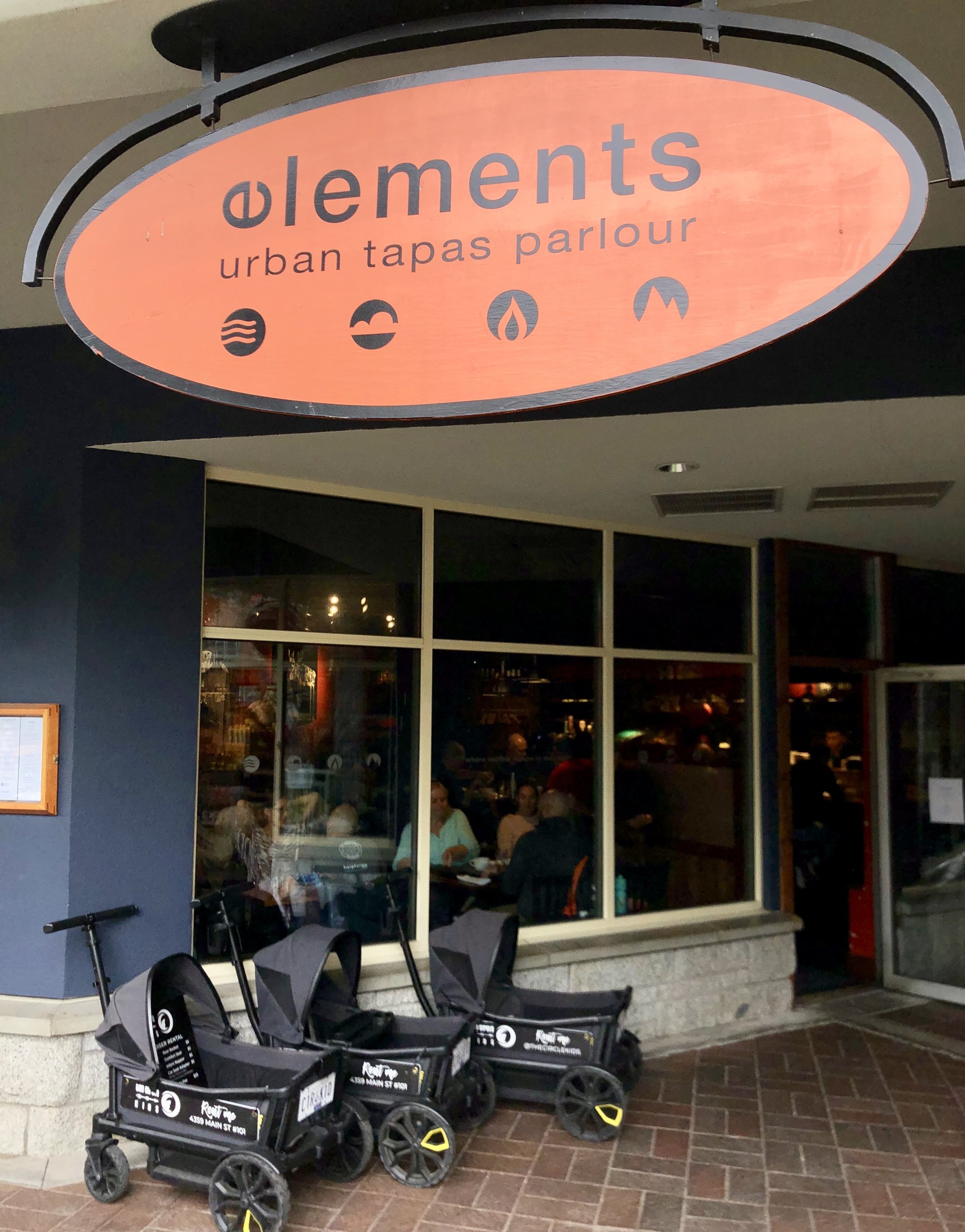 Elements Urban Tapas Parlour bar in Whistler, Canada