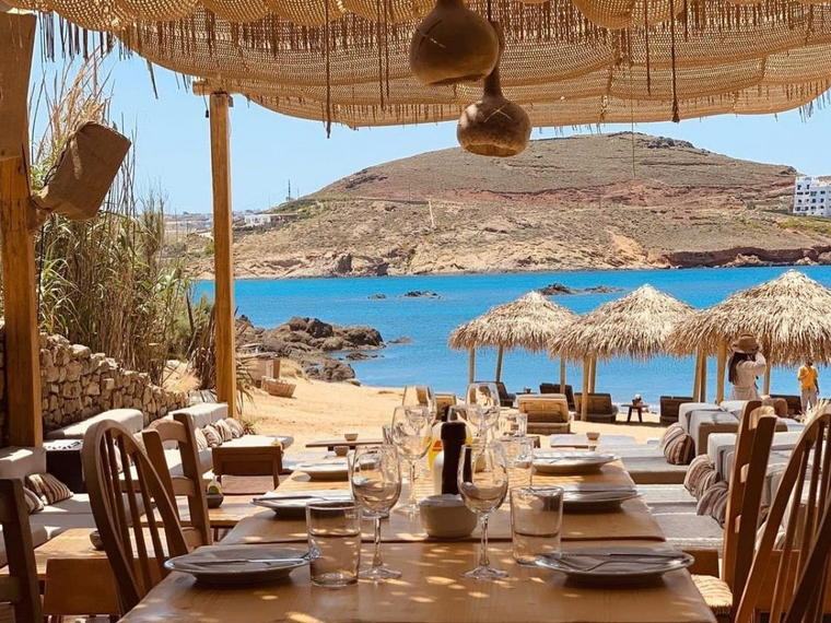 Alemagou Beach Bar & Restaurant, Mykonos, Greece