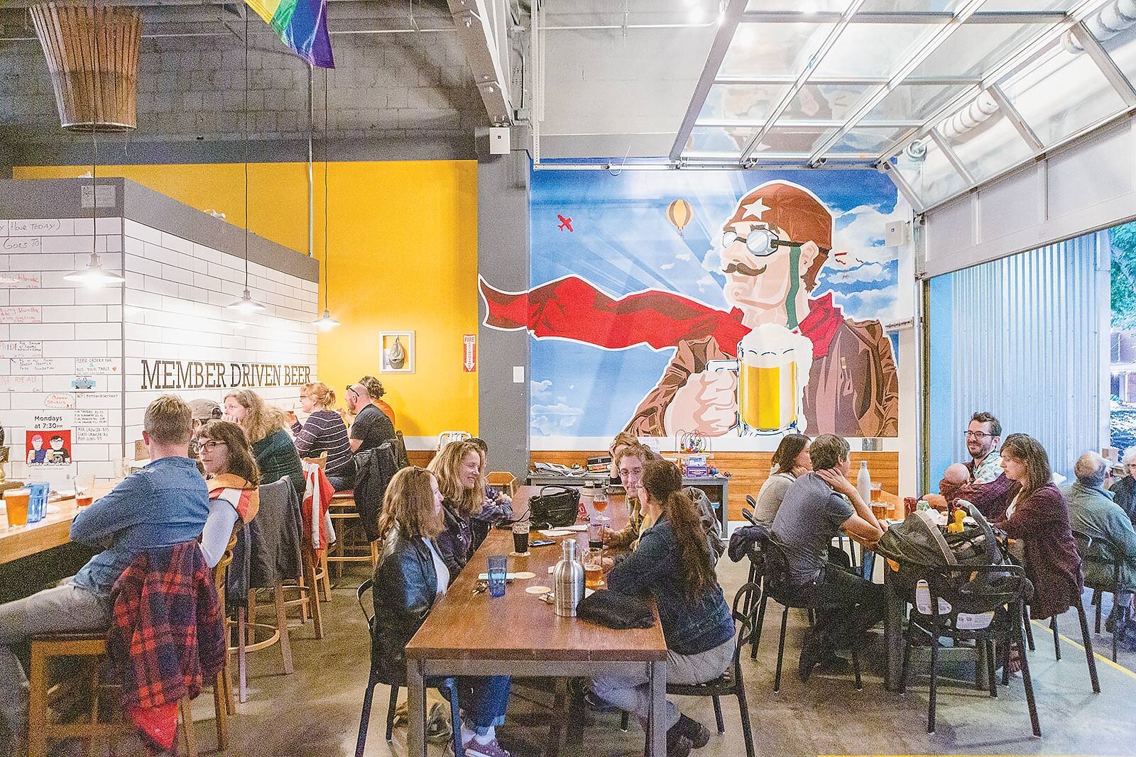 Flying Bike Cooperative Brewery bar in Seattle