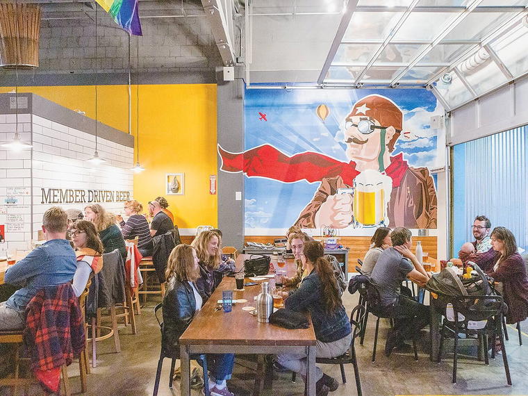 Flying Bike Cooperative Brewery, Seattle, United States