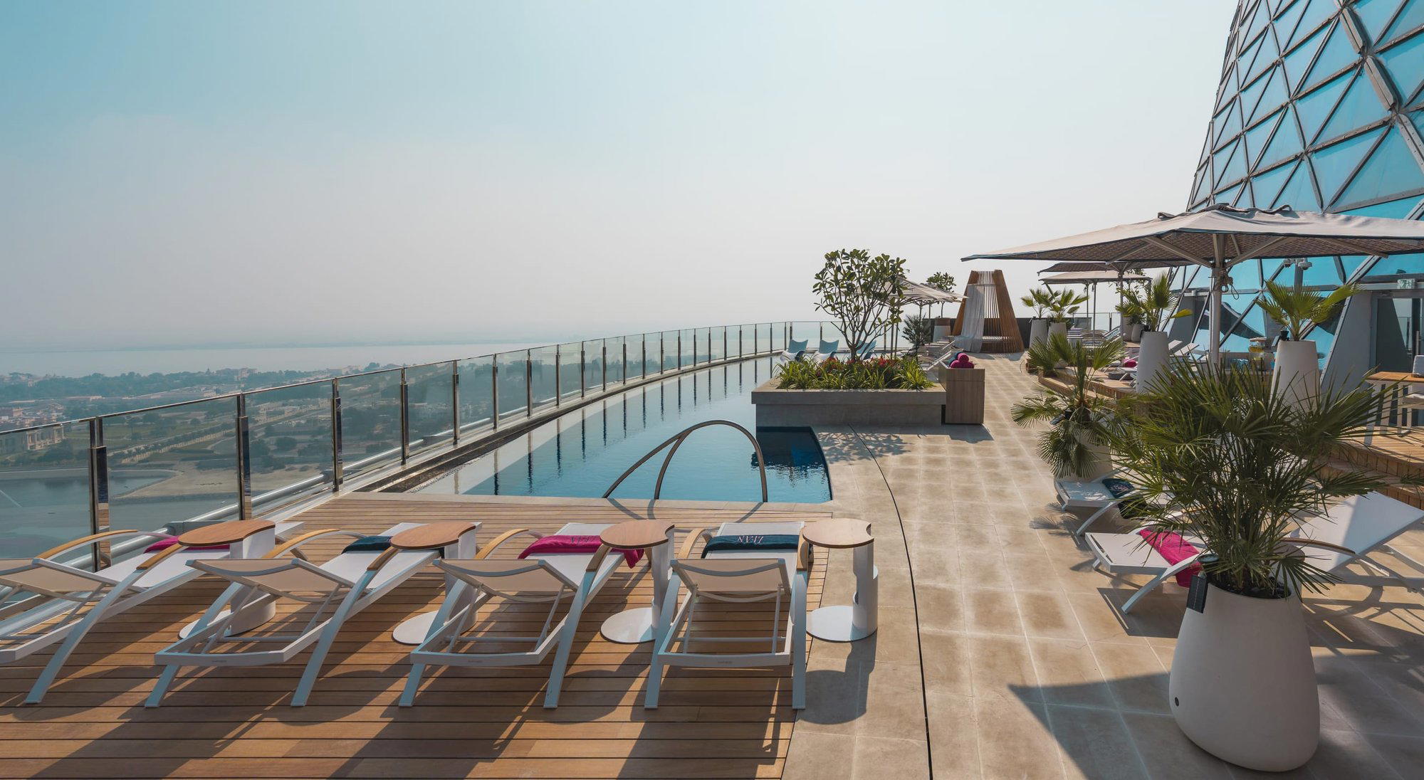 Andaz Pool Deck bar in Abu Dhabi