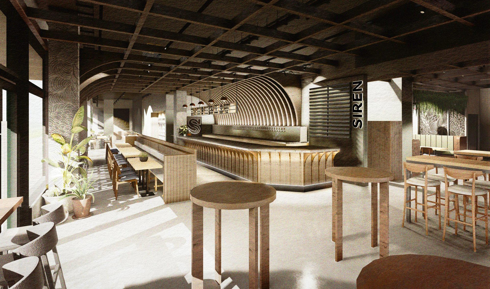 Siren Craft Brew Reading Taproom bar in Reading