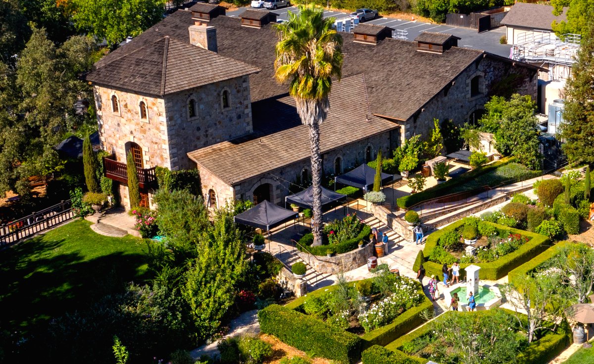 V. Sattui Winery bar in Napa County, United States