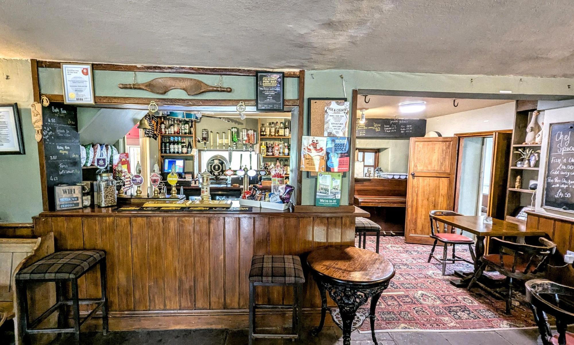 The Goose and Cuckoo bar in Abergavenny, United Kingdom