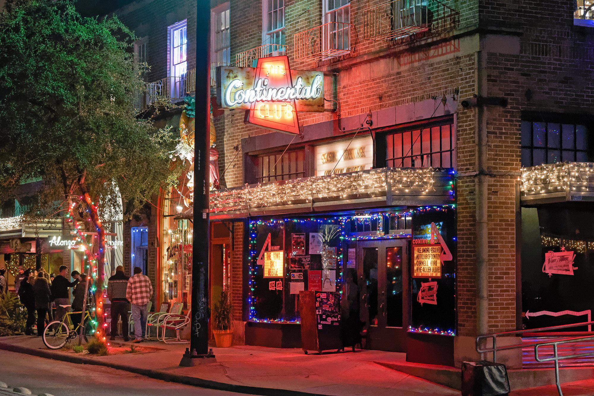 The Continental Club bar in Austin, United States
