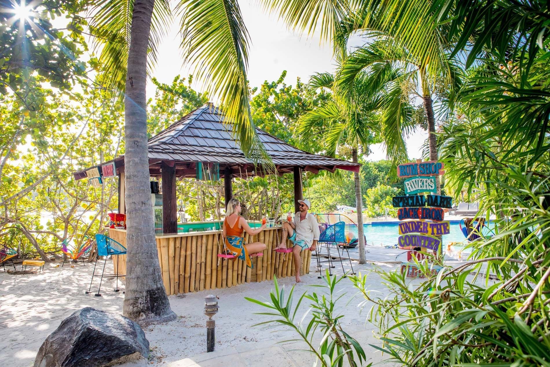 True Blue Bay Boutique Resort bar in St. George's