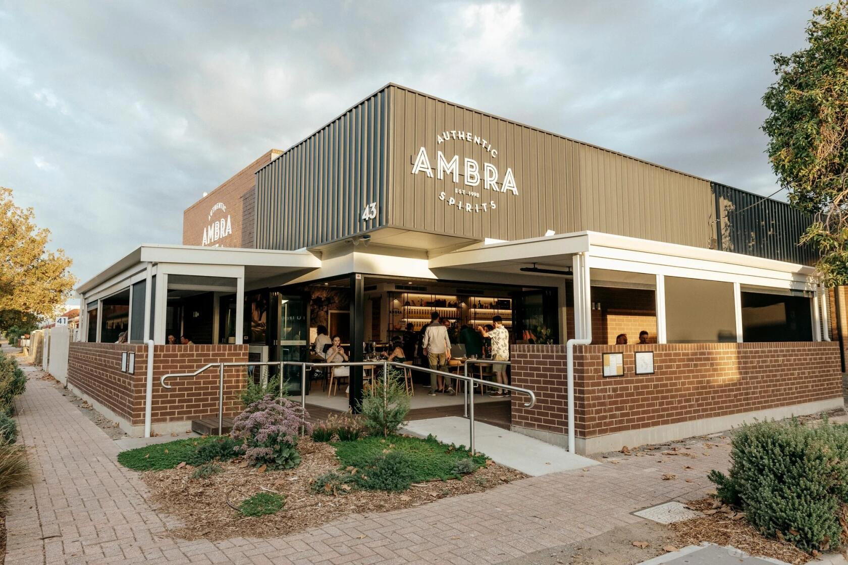 Ambra Spirits Distillery Bar & Restaurant bar in Thebarton
