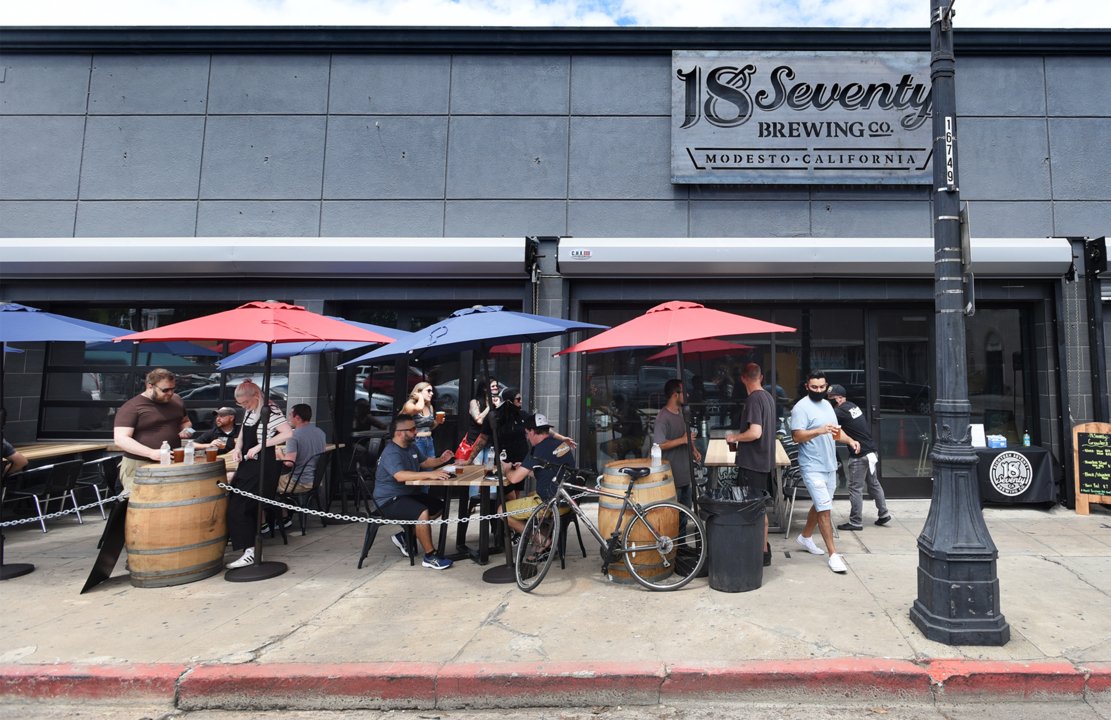 18Seventy Brewing Co. bar in Modesto, United States