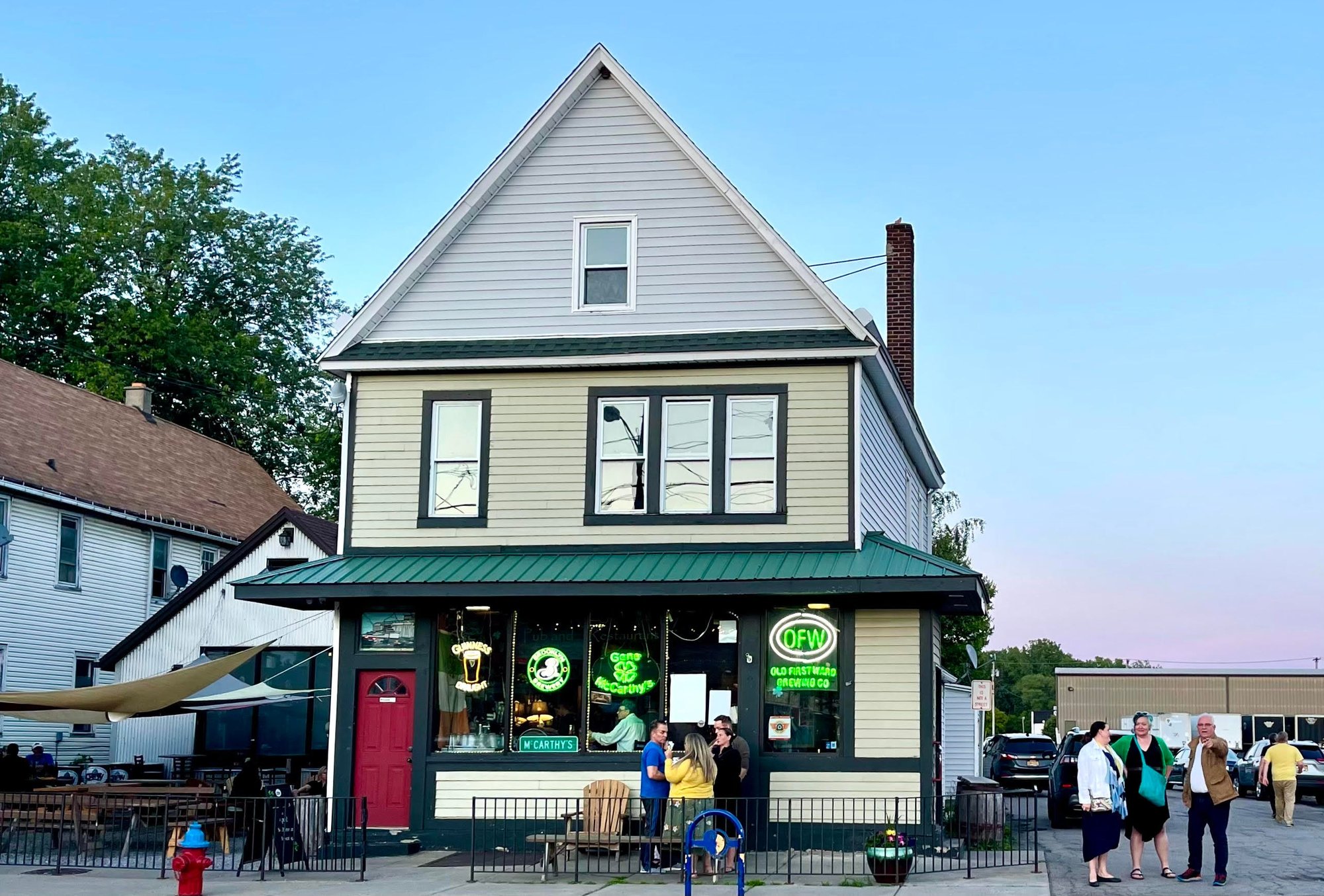 Gene McCarthy's Old First Ward Brewing Company bar in Buffalo