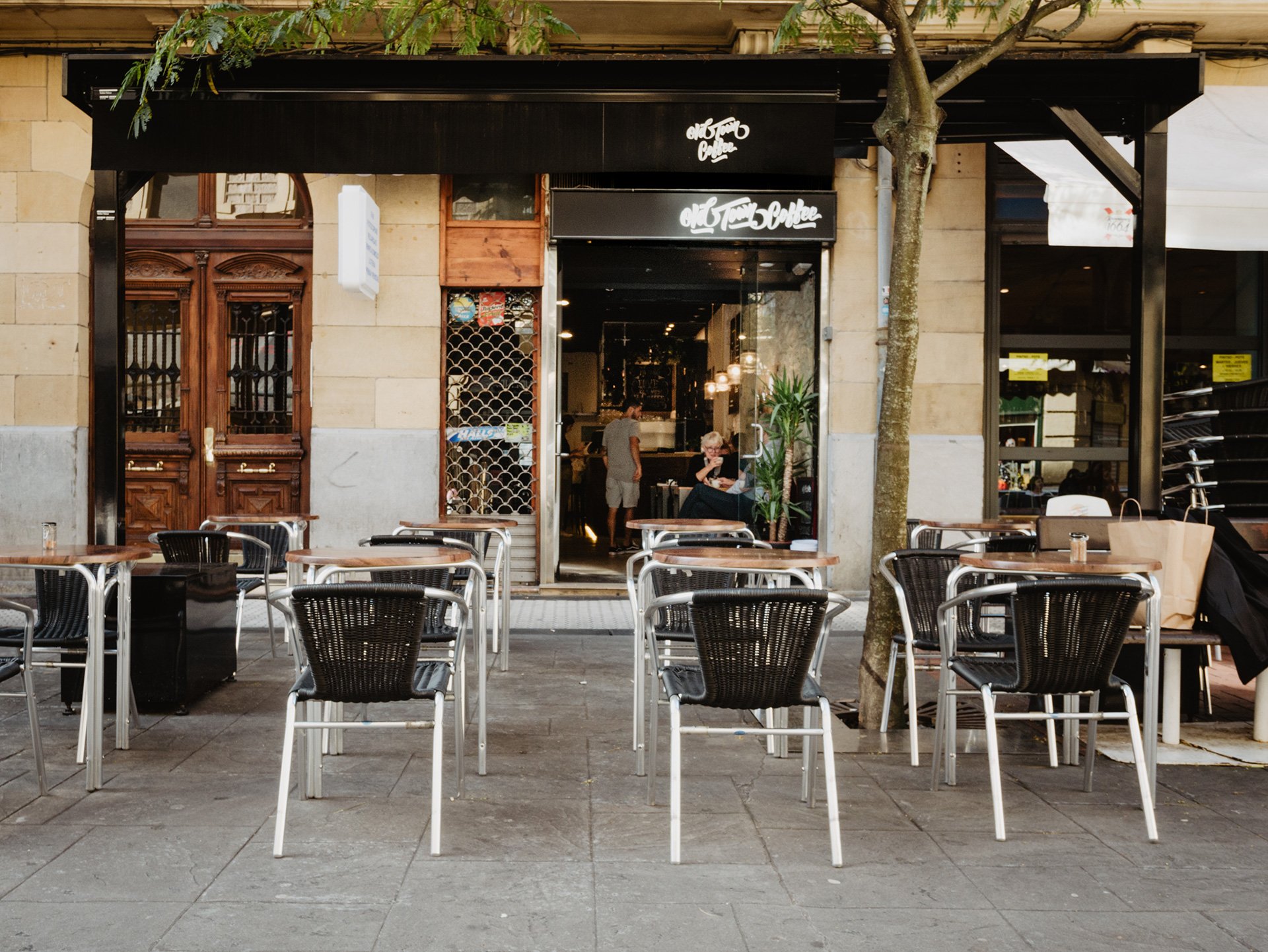 Old Town Coffee bar in San Sebastián, Spain