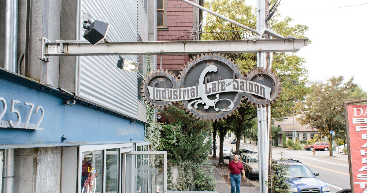Industrial Cafe & Saloon bar in Portland
