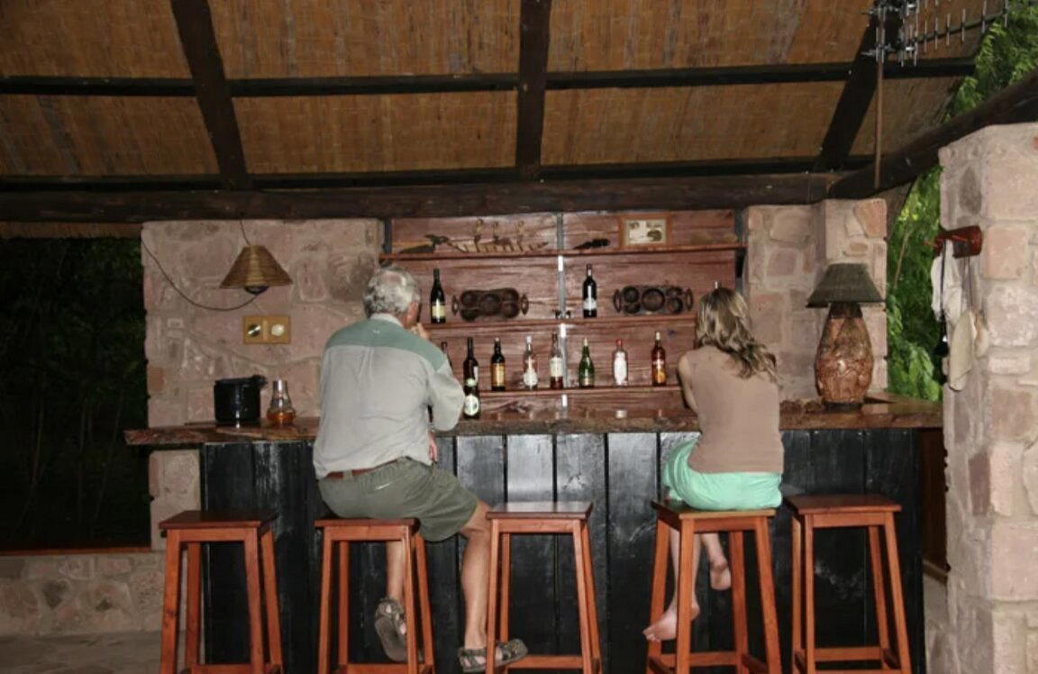Sausage Tree Bar bar in Lower Zambezi National Park
