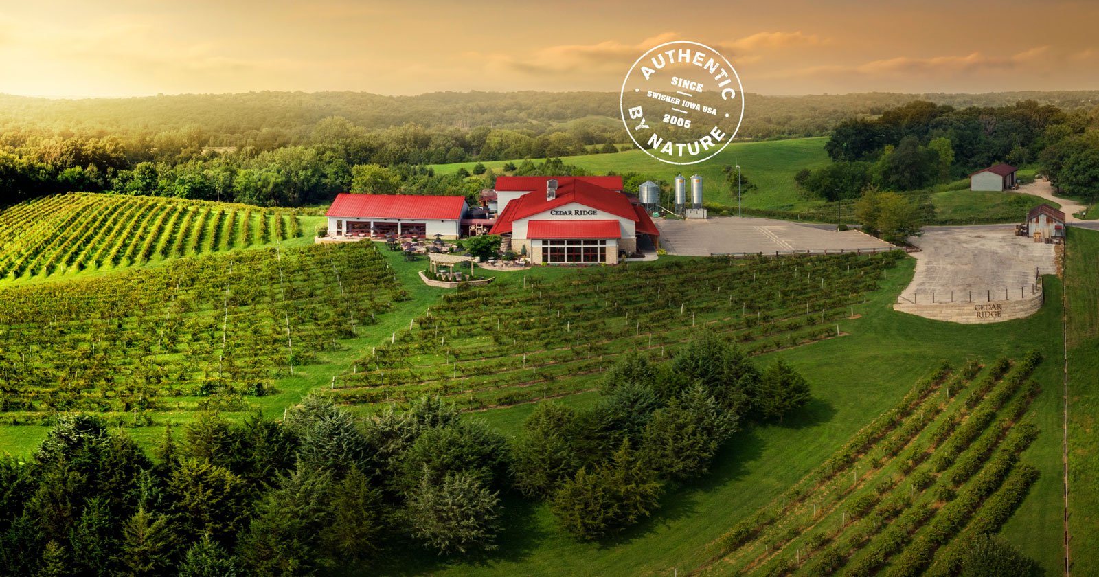 Cedar Ridge Distillery bar in Swisher
