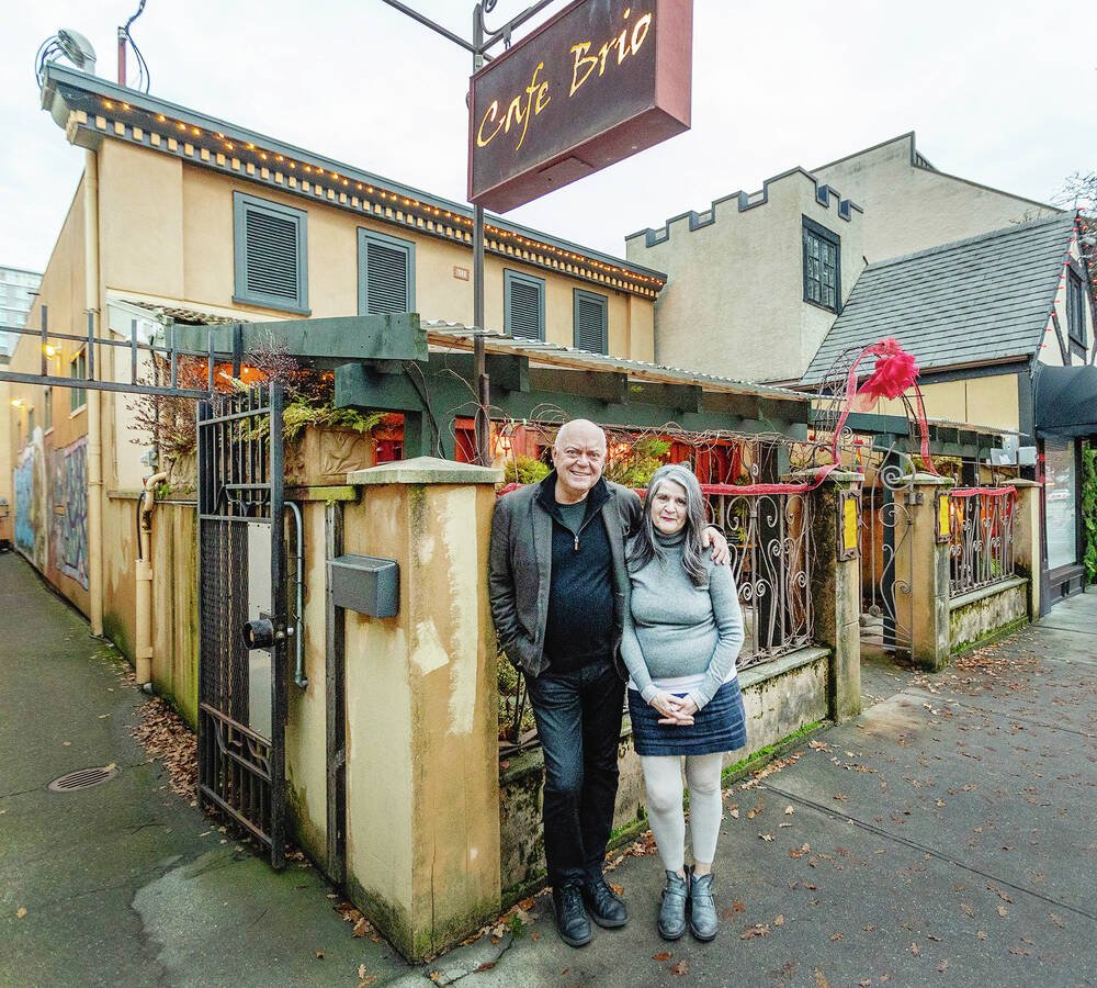 Cafe Brio bar in Victoria, Canada