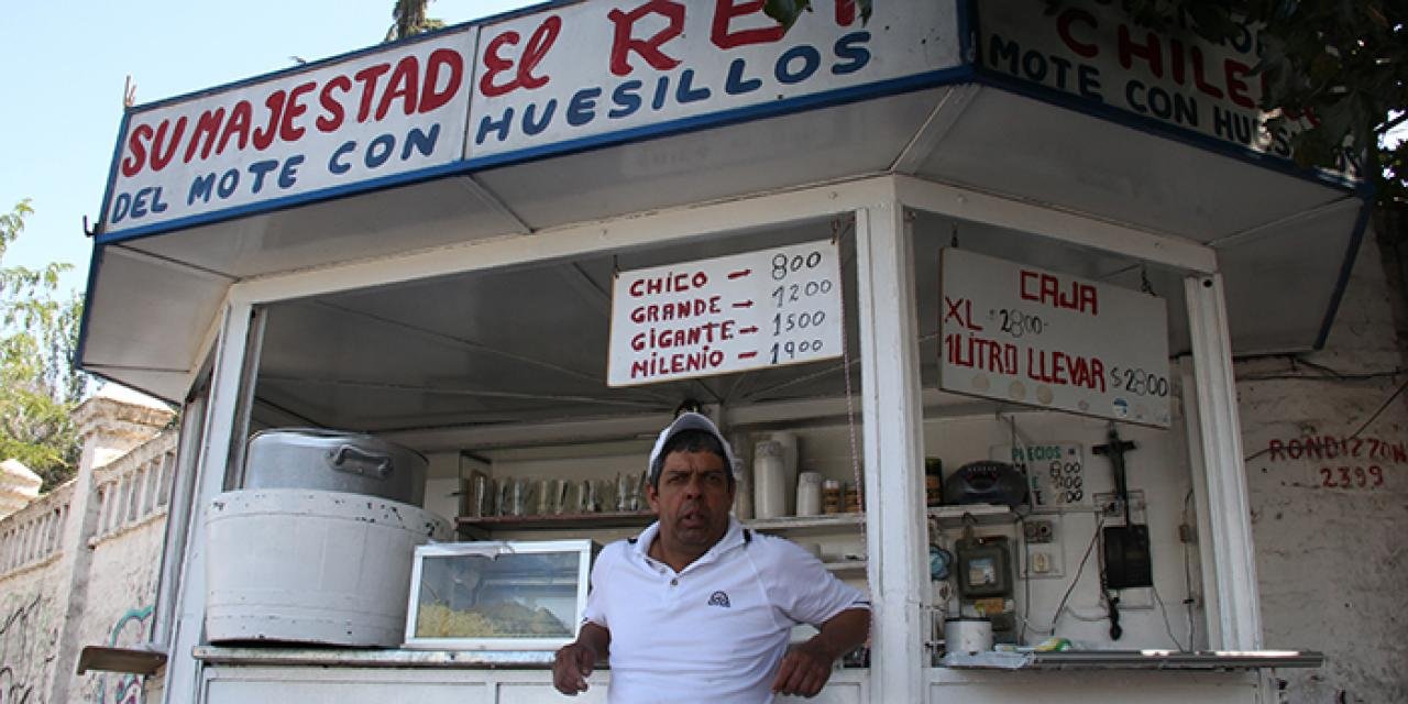 El Rey del Mote con Huesillo bar in Santiago, Chile