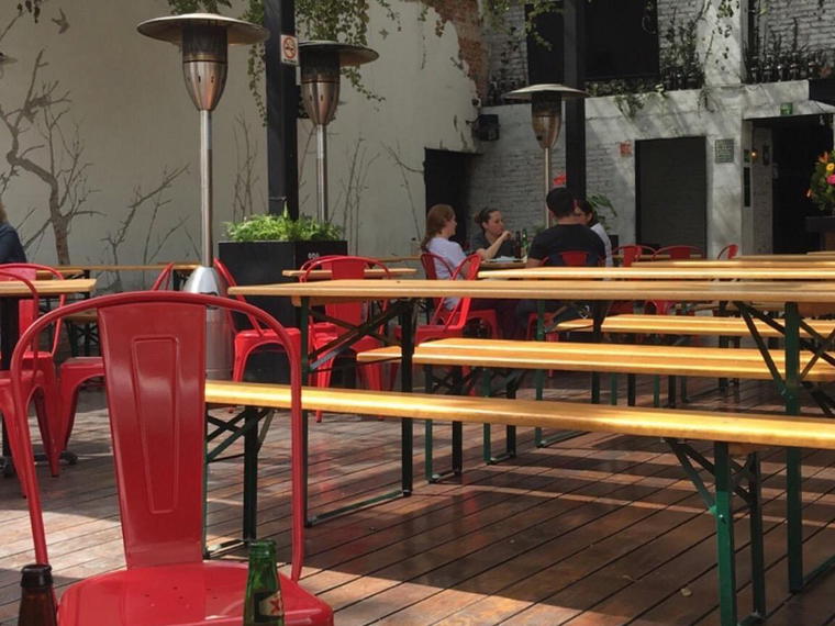 Biergarten, Mexico City, Mexico