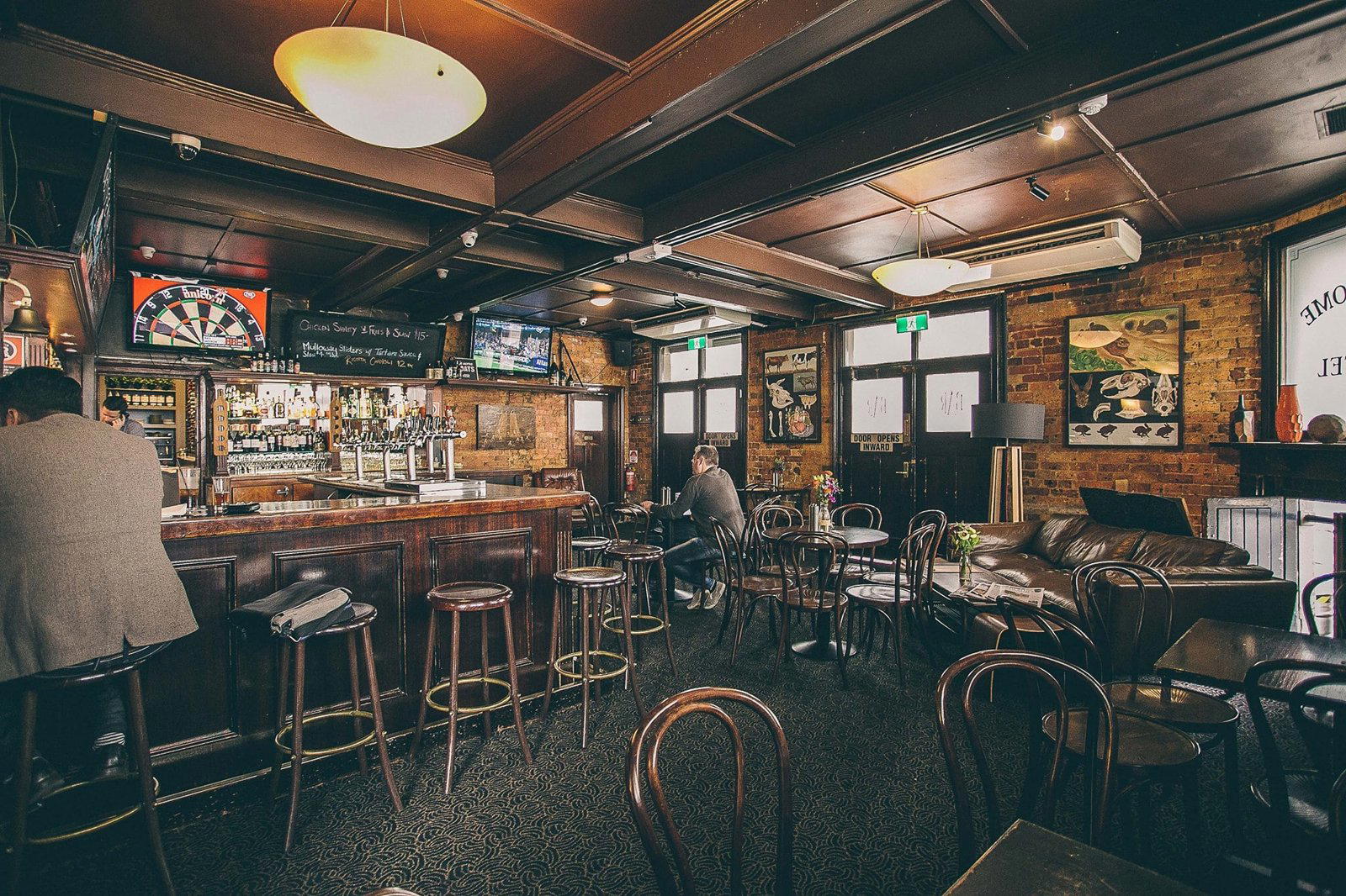 The Welcome Hotel bar in Rozelle, Australia